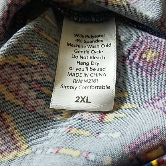 NWT LLR 2X/XXL Aztec Print Julia - Picture 3 of 3